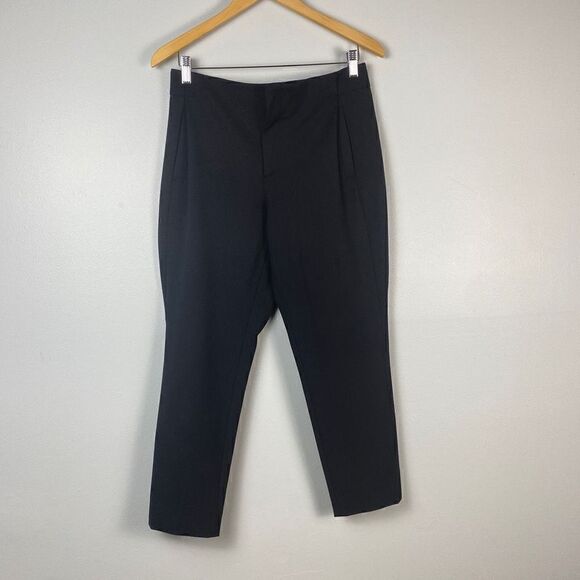 Piazza Sempione Straight Leg Cropped Black Trousers - Picture 1 of 9